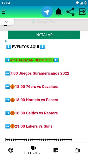 zona deportiva apk gratis descargar